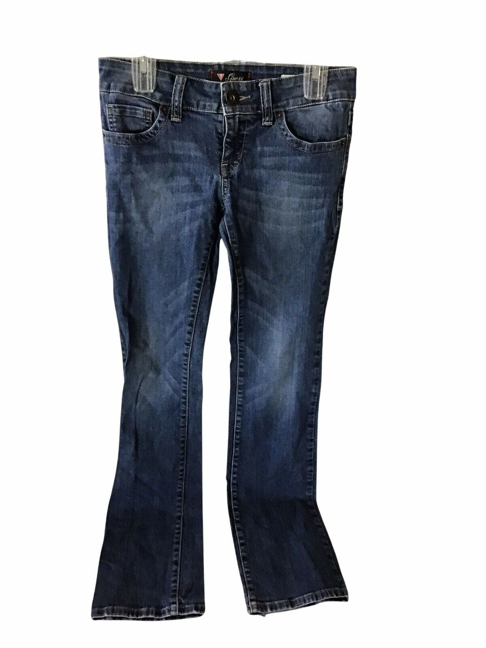 Guess Jeans Women's Size 28 Blue Stonewash Denim Low Rise Straight Pismo Fit